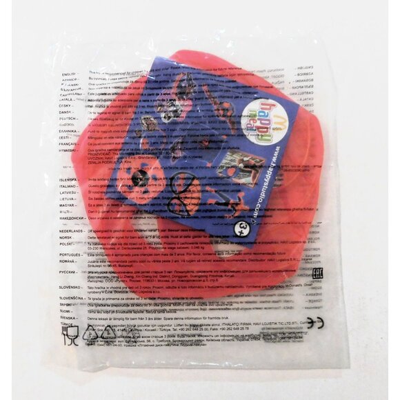 Spider-Man Red Flying Disc McDonalds Happy Meal Toy 2014 Sealed Collectible - Picture 3 of 4